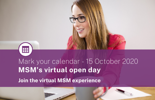 Mark your calendar for MSM’s Virtual Open Day