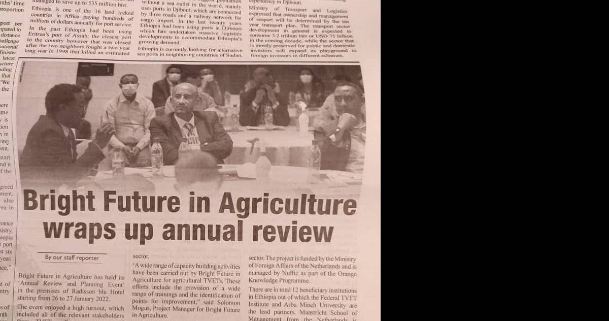 Working together towards a sustainable and bright future in agriculture