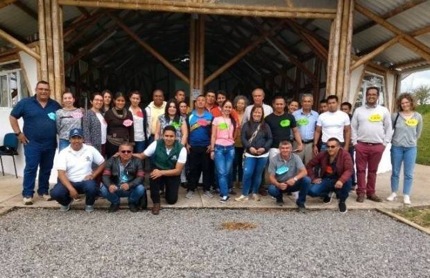 Rural training team in Popayan at SENA