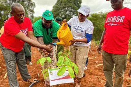 MSM alumni tree planting event Kenya