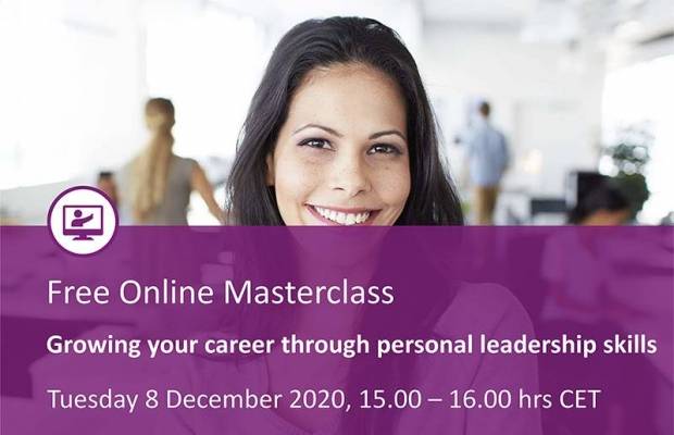Free online masterclass: Growing your career through personal leadership skills