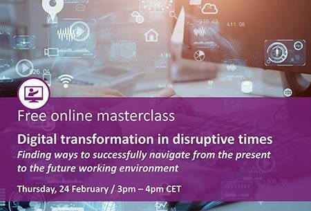 Free Online Masterclass: Digital Transformation in disruptive times