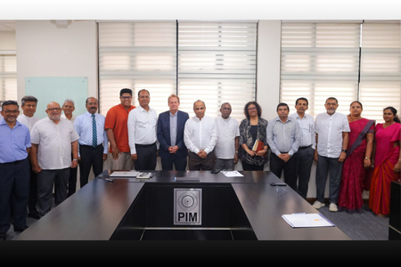 Dr. Diederik de Boer with PIM representatives in Colombo, Sri Lanka